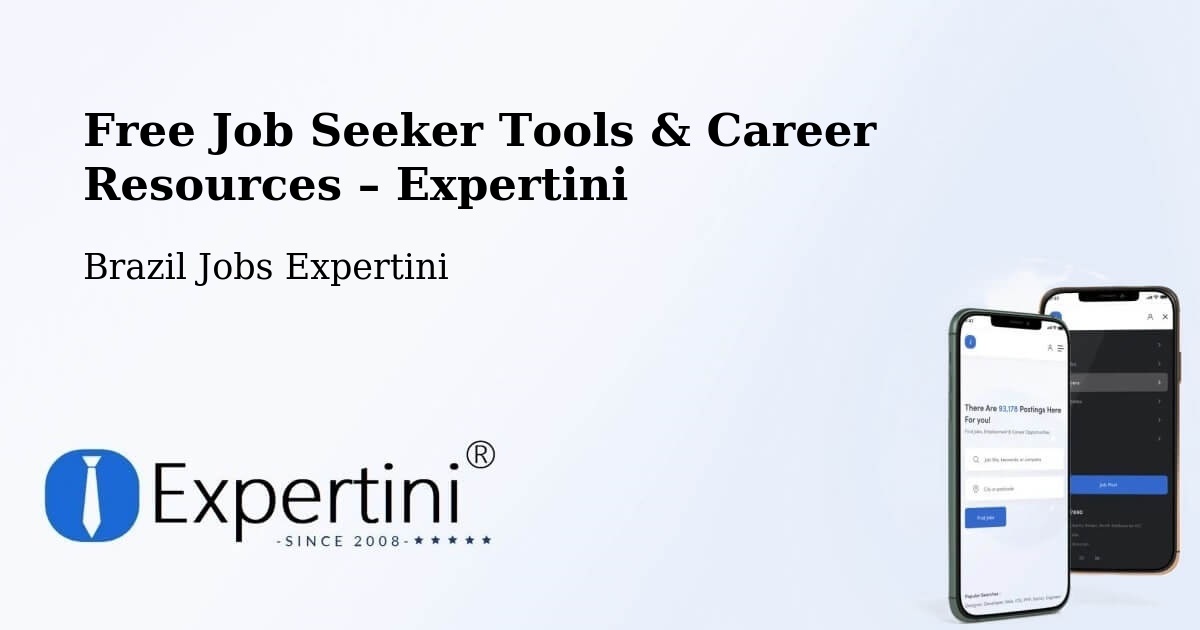 Free Job Seeker Tools & Career Resources – Edéia - Edéia, Brazil Jobs Expertini